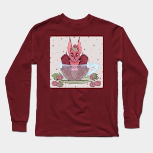 Raspberry Tea Bat Long Sleeve T-Shirt